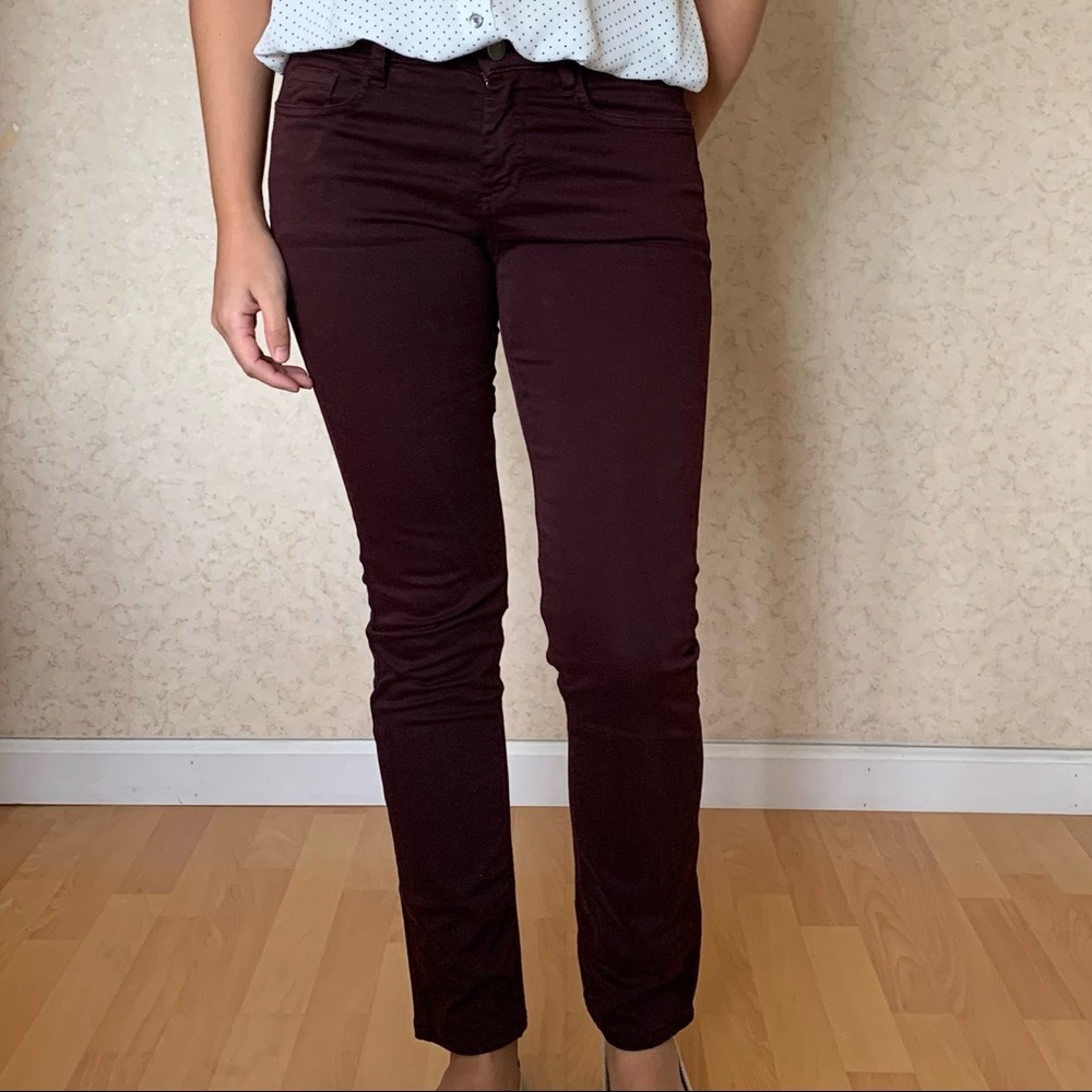 Eggplant Comptoir des Cotonniers Rendez-vous Straight-leg Pant